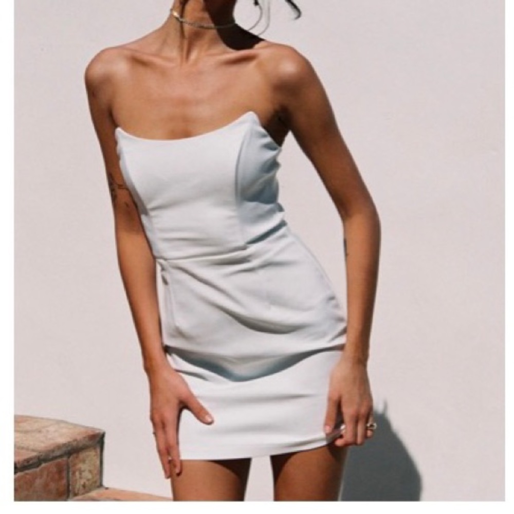 Mary Jo Mini Dress White